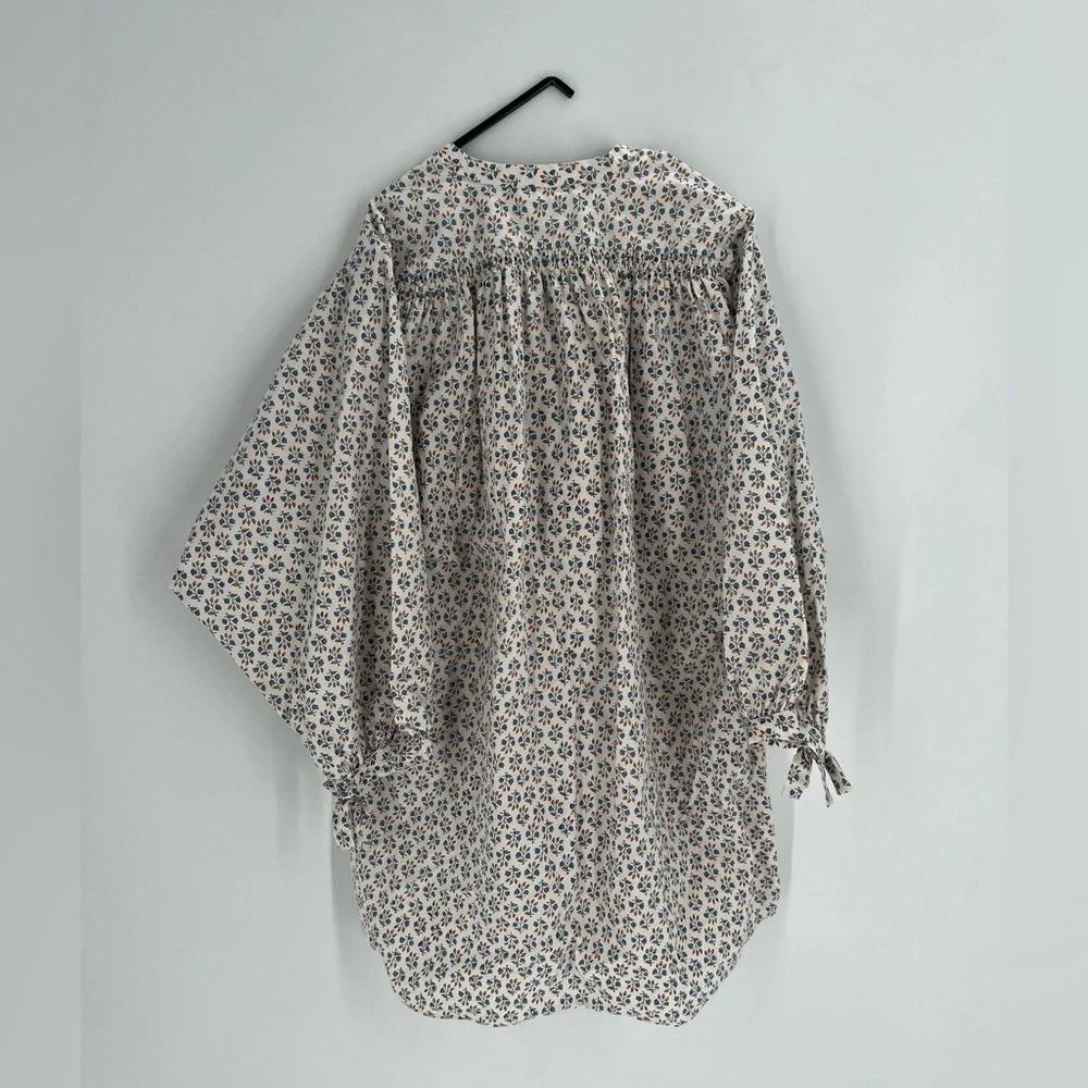 Doen Opal Belted Mini Dress In Blue Floral Meadow - Picture 10 of 10